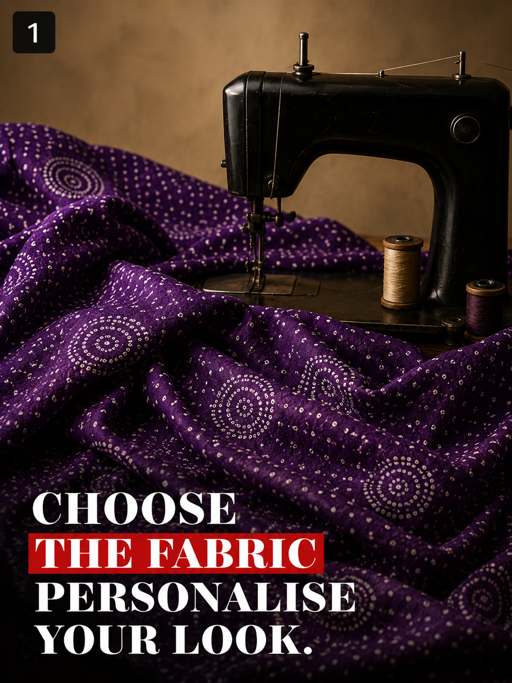 Purple Printed Unstitched Kurta Fabric