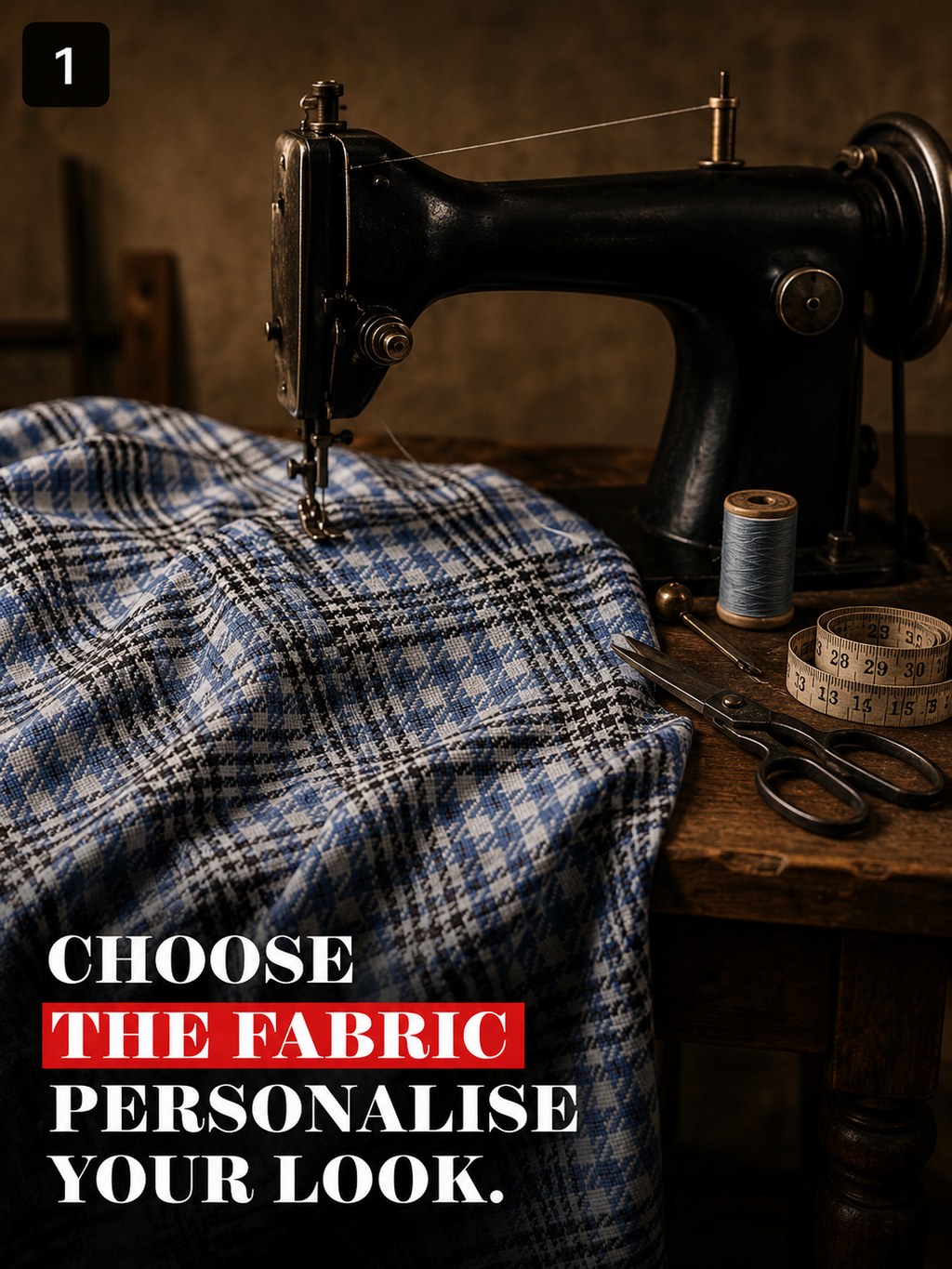 Sky Blue & Black Check Shirt Fabric