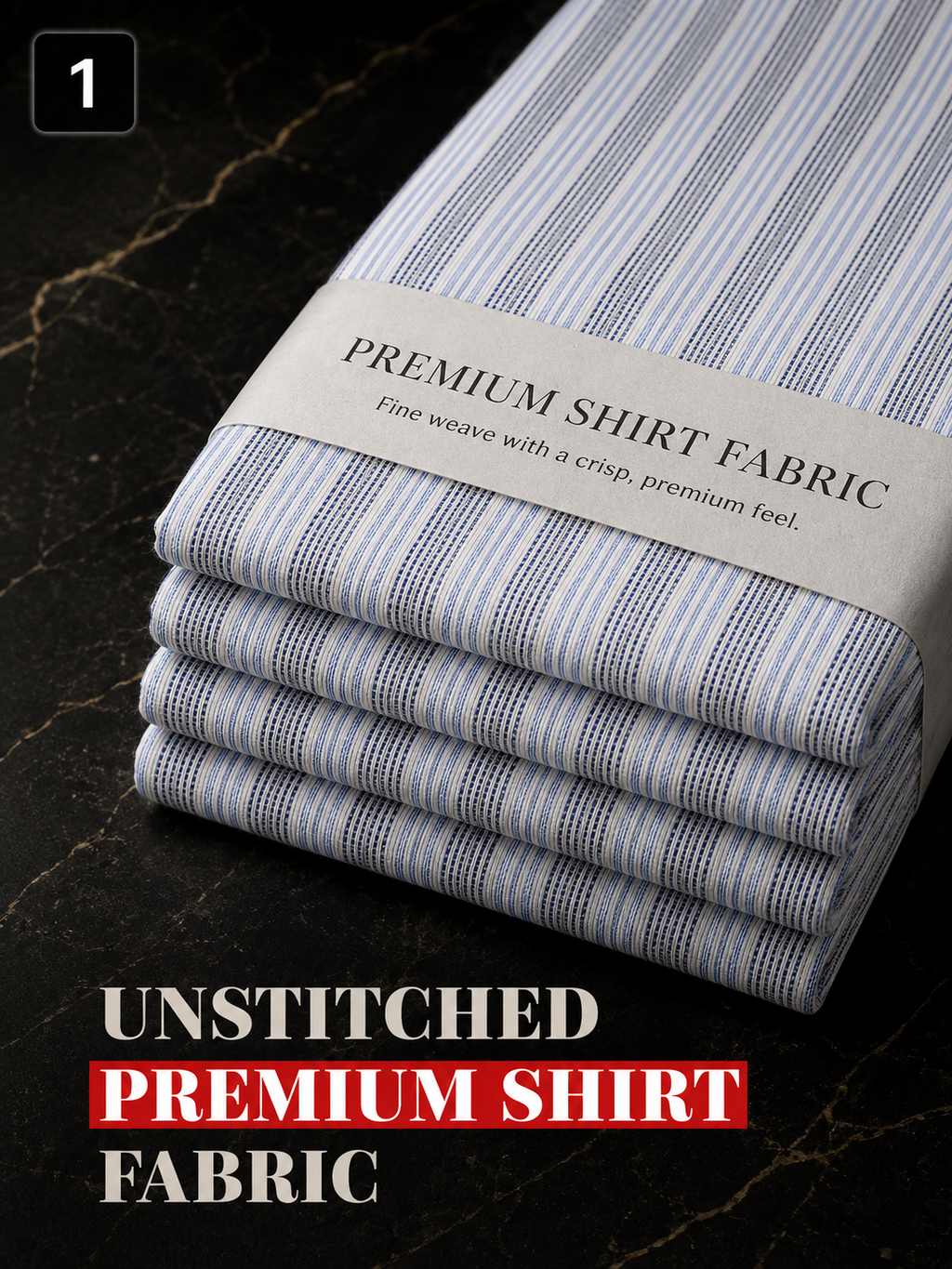 Light Blue Stripe  Shirt Fabric