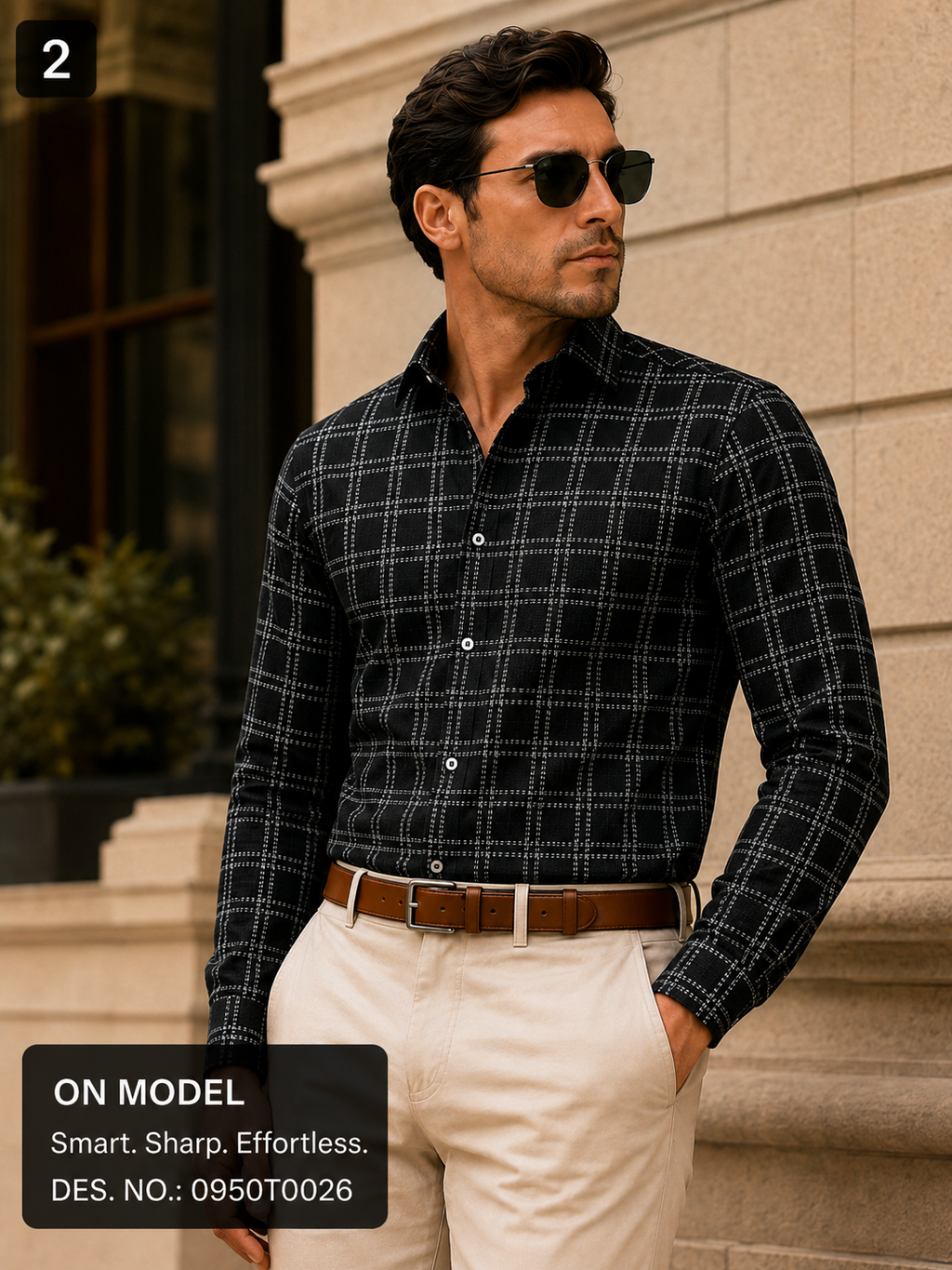Black Check  Shirt Fabric