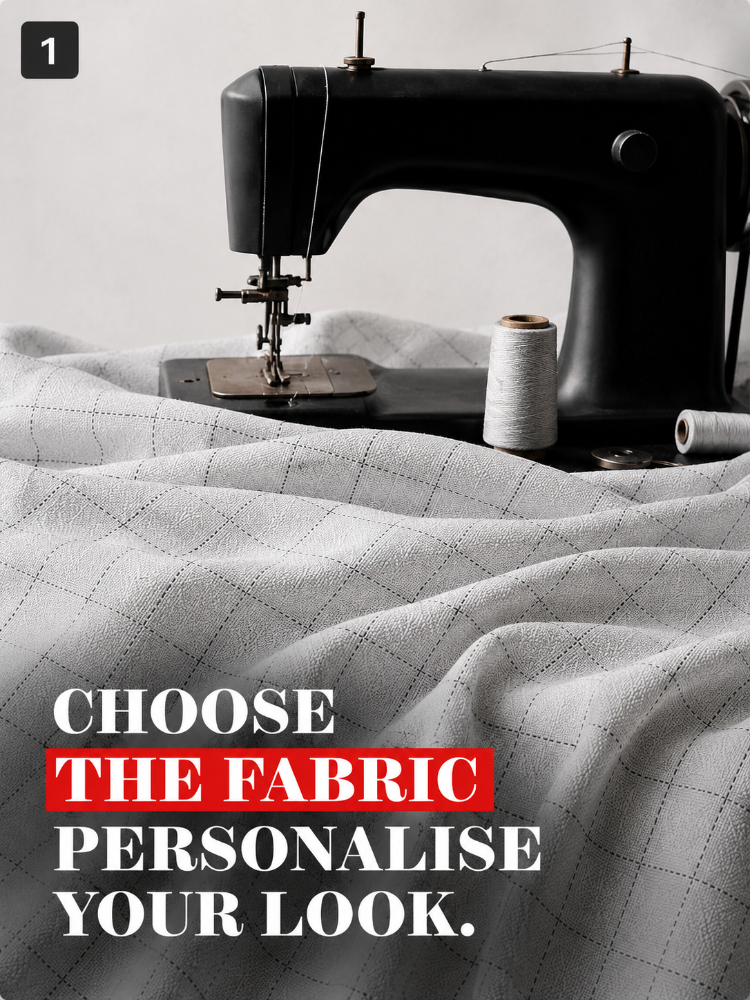 White Subtle Check Shirt Fabric
