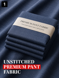 Blue Fine  Checked Pant Fabric
