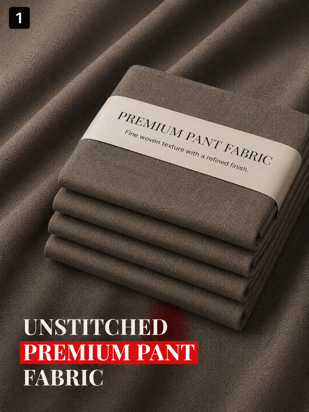 Refined Beige Trouser Fabric