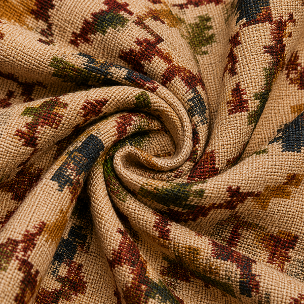 Beige Unstitched Kurta Fabric
