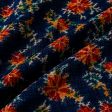Blue Multicolor Unstitched Kurta Fabric