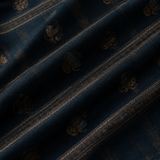 Navy blue Unstitched Kurta Fabric