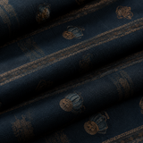 Navy blue Unstitched Kurta Fabric