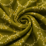 Olive Green Printed Unstitched Kurta Fabric
