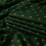 Dark Green Printed Unstitched Kurta Fabric