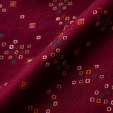 Maroon Printed Unstitched Kurta Fabric