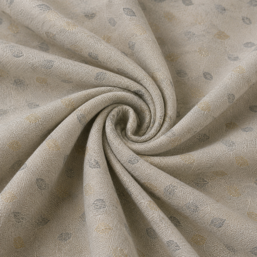 Ivory Printed Unstitched Kurta Fabric