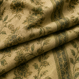 Beige Green Floral Unstitched Kurta Fabric