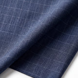 Blue Fine  Checked Pant Fabric