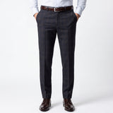Charcoal Windowpane Premium Trouser Fabric