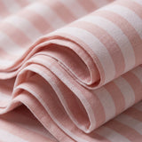Blush Pink & White Vertical Striped Premium Unstitched Shirt Fabric