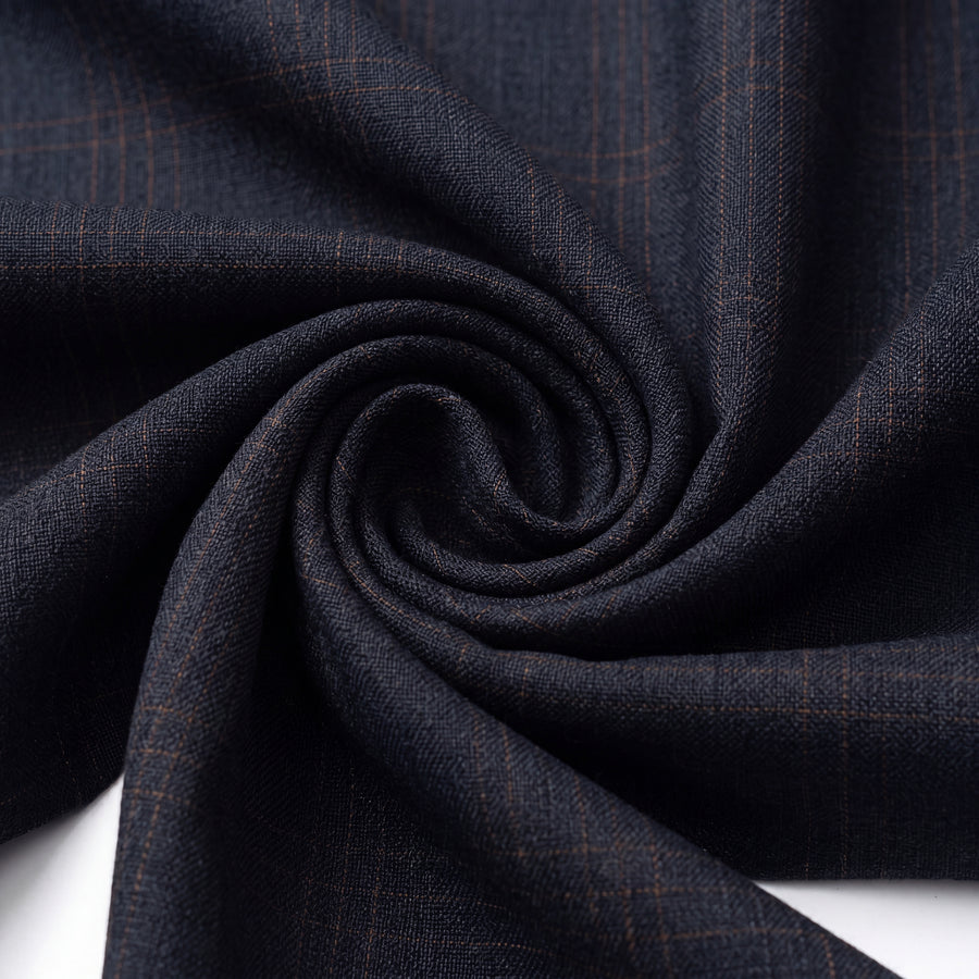 Charcoal Windowpane Premium Trouser Fabric