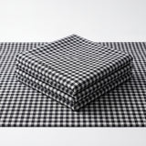 Black & White Micro Check Shirt Fabric