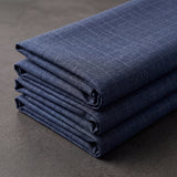 Blue Fine  Checked Pant Fabric