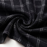 Black Check  Shirt Fabric